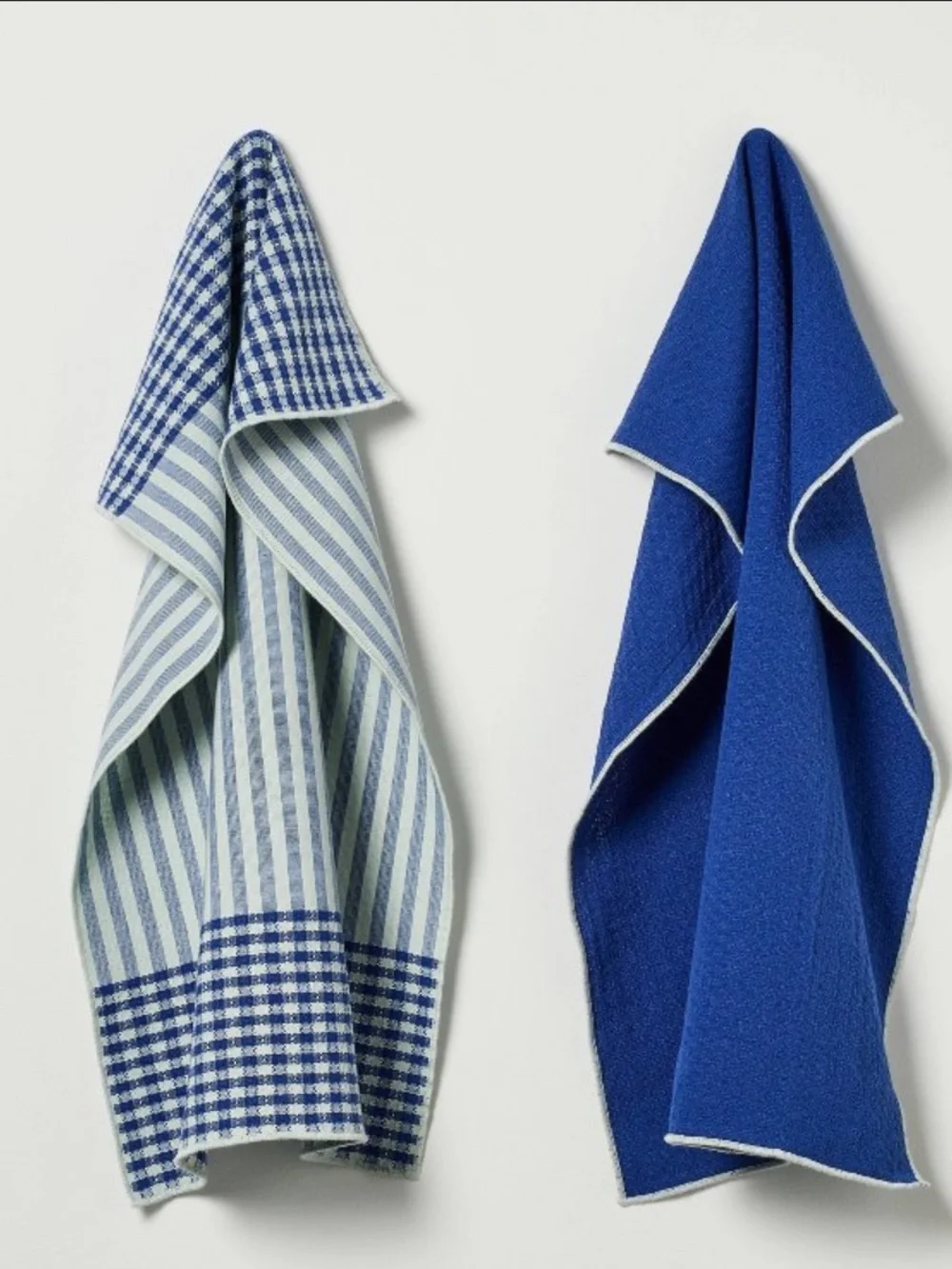 2pk Kitchen Towel Set Navy/ Blue Striped - Hearth & Hand™ with Magnolia